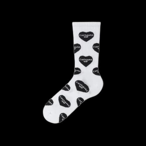 Carhartt WIP Heart Logo Socks 'Heart Logo Jacquard/White'