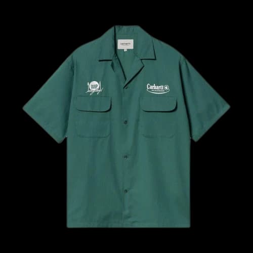 Carhartt WIP Deli Shirt 'Rainforest/White'