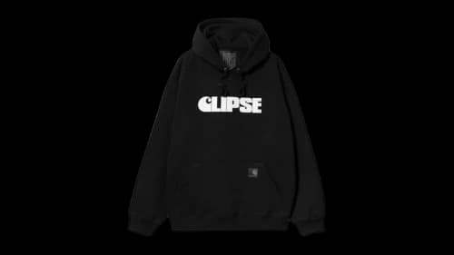 Carhartt WIP x Clipse Let God Sort Em Out Hooded Sweatshirt Black/White