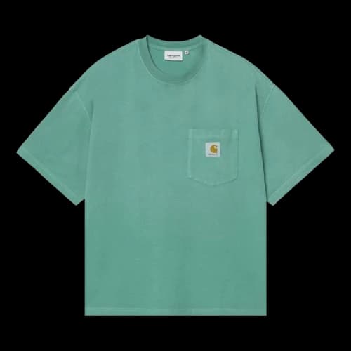 Carhartt WIP Chalk Wash Hudson Pocket Tee 'Saguro'