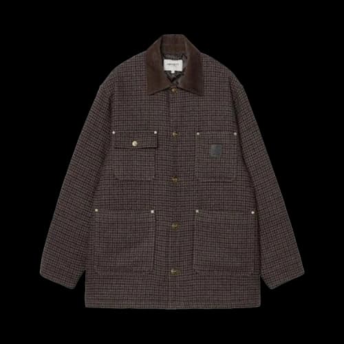 Carhartt WIP Lowis Chore Coat 'Lowis Houndstooth/Vitola Heather'