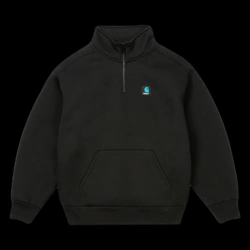 Palace x Carhartt WIP Carlux 1/2 Zip Sweatshirt 'Black'