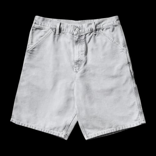 Carhartt WIP Single Knee Short 'Black Chalk Wash'