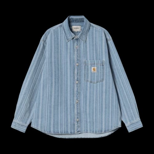 Carhartt WIP Rylan Shirt Jacket 'Rylan Stripe/Blue Stone Bleached'