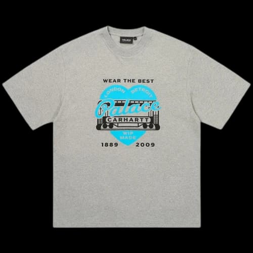 Palace x Carhartt WIP Heart T-Shirt 'Heather Grey'