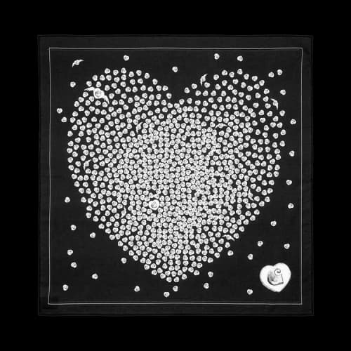 Carhartt WIP Heart to Hartt Bandana 'Black'