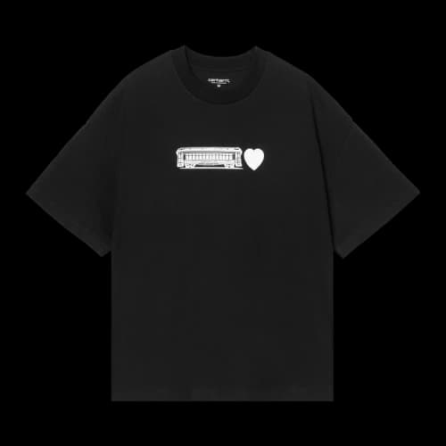Carhartt WIP Short-Sleeve Deconstructed Label T-Shirt 'Black'