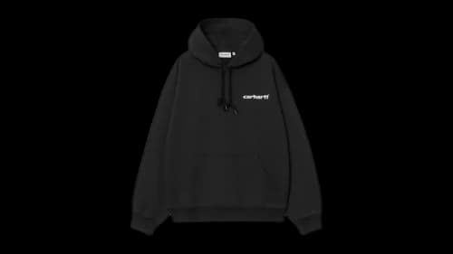 Carhartt WIP Hooded Caps Sweat Black