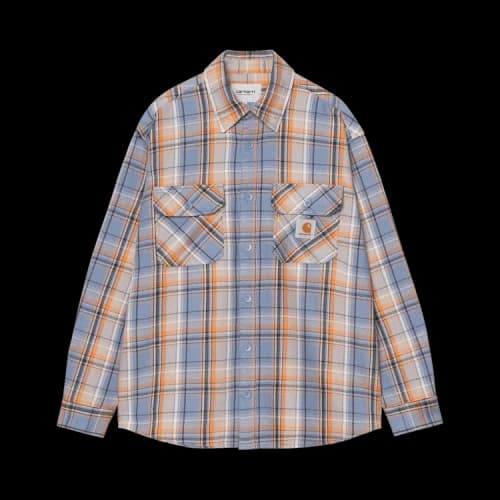 Carhartt WIP Long-Sleeve Tunick Shirt 'Check/Gentle Blue'