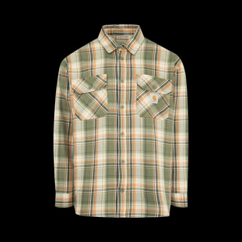 Carhartt WIP Long-Sleeve Tunick Shirt 'Tunick Check/Dollar Green'