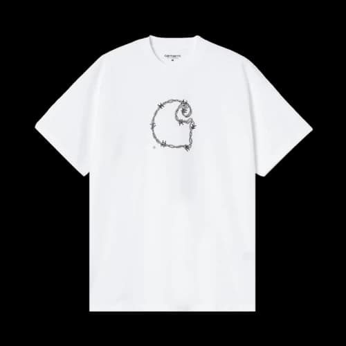 Carhartt WIP Short-Sleeve Barbwire C T-Shirt 'White'