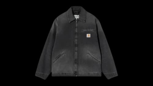 Carhartt WIP OG Detroit Denim Spring Jacket Black (Grind Wash)