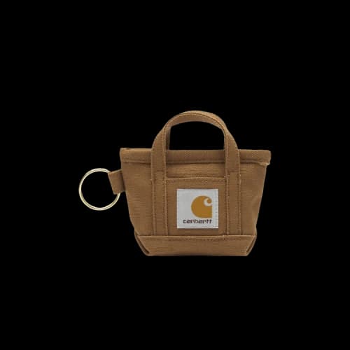 Carhartt WIP Mini Tote Bag Keychain 'Hamilton Brown'