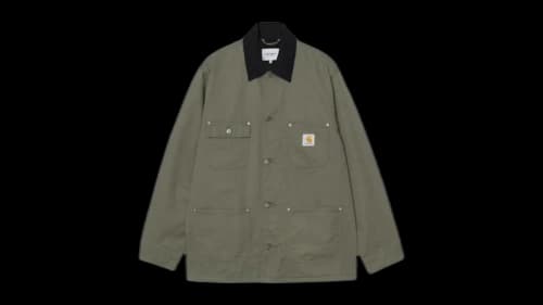 Carhartt WIP OG Chore Coat Spring Jacket Leaf/Black