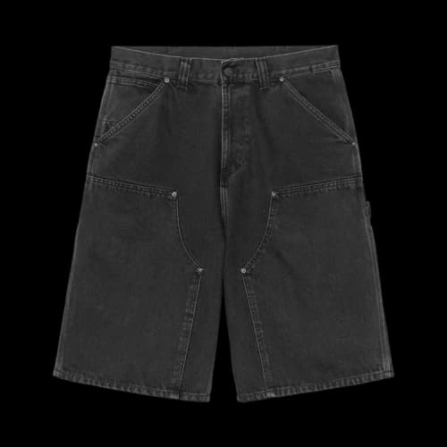 Carhartt WIP OG Double Knee Short 'Black Stone Washed'