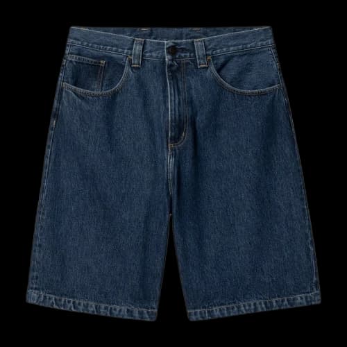 Carhartt WIP SS26 Brandon Short Blue Stone Washed Denim Shorts Men's