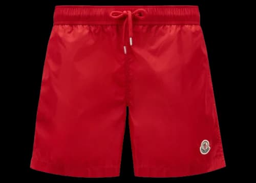 Moncler Swim Shorts Scarlet Red