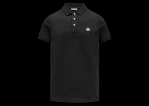 Moncler Logo Polo Shirt Black