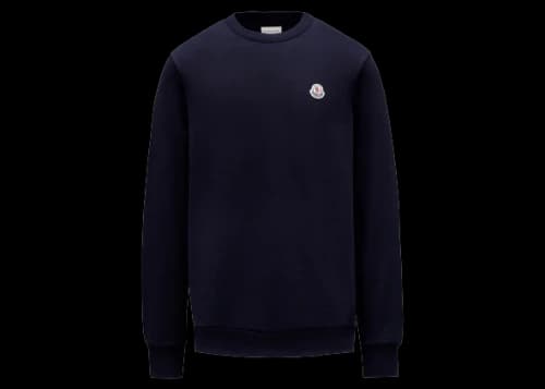 Moncler Logo Patch Sweatshirt Night Blue