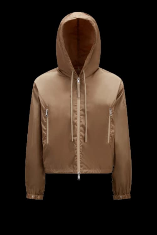 Moncler Vernois Hooded Jacket Khaki