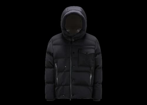 Moncler Karakorum Tech Jersey Short Down Jacket Black (I20911A0020489AA6999)