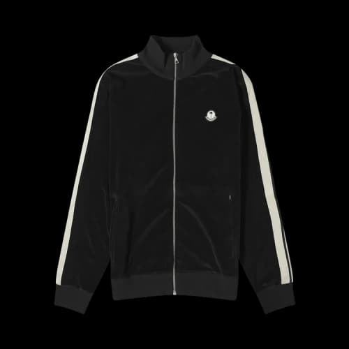 Moncler x Palm Angels Chenille Track Jacket Black/White