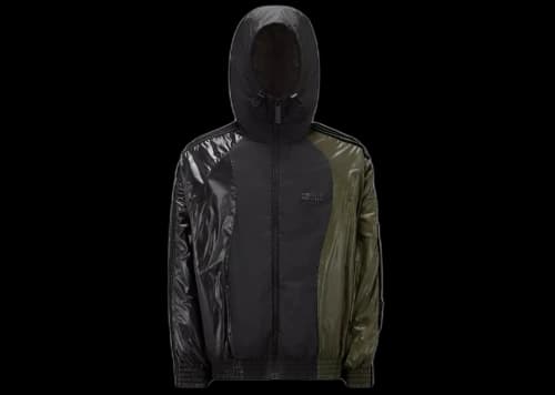 Moncler x adidas Originals Balzers Short Down Jacket Black & Green