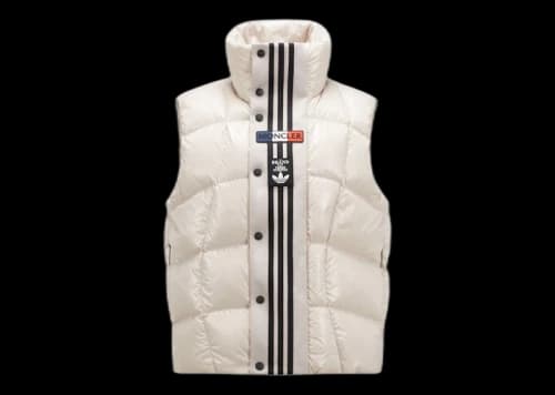 Moncler x adidas Originals Bozon Down Vest White