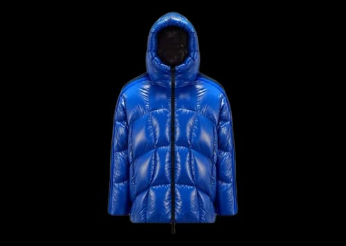 Moncler x adidas Originals Beiser Short Down Jacket Dark Blue