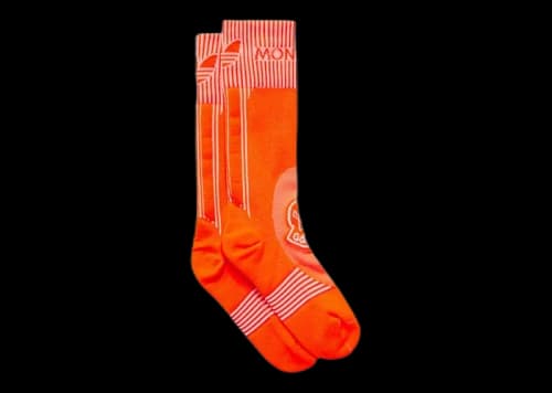 Moncler x adidas Originals Logo Socks Bright Orange