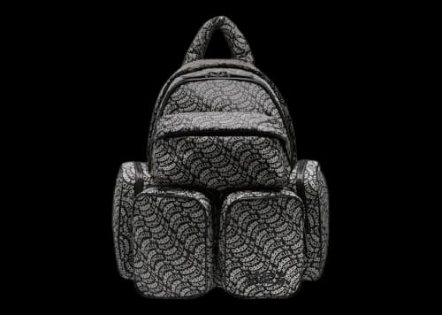 Moncler x adidas Originals Logo Print Backpack Black & White