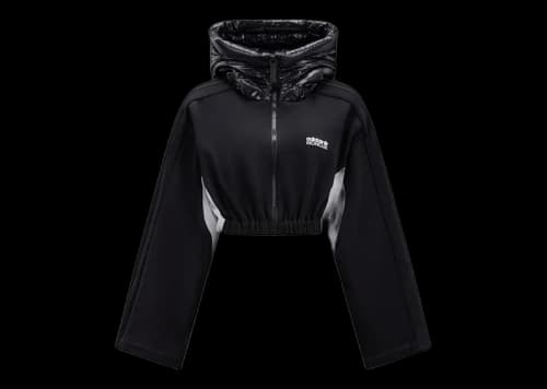 Moncler x adidas Originals Fleece Zip-Up Hoodie Black & White