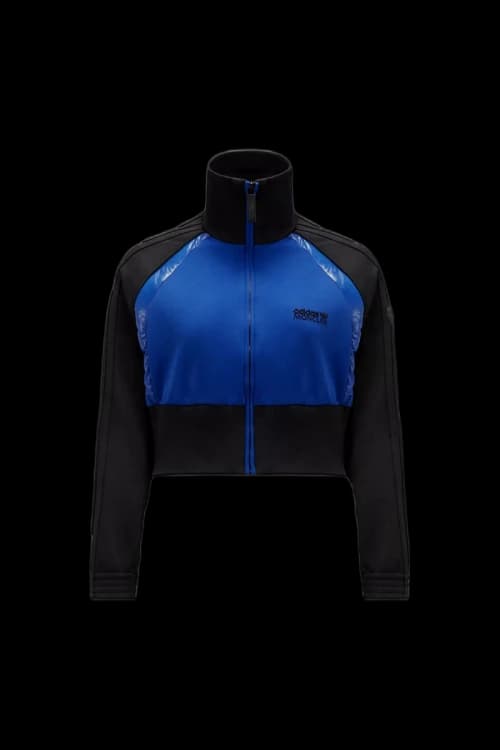Moncler x adidas Originals Acetate Zip-Up Sweatshirt Black & Blue