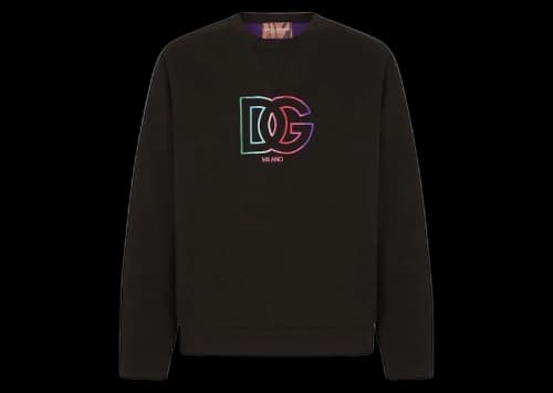 Dolce & Gabbana Logo Print Jumper Sweater Black
