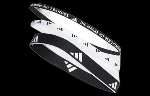 adidas Multiple Width Training Headbands 3 Per Pack 'Black White'