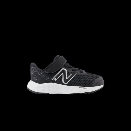 New Balance Fresh Foam Arishi v4 Bungee Lace Top Strap Toddler Wide 'Black Silver Metallic'