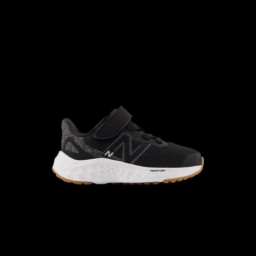New Balance Fresh Foam Arishi v4 Bungee Lace Toddler 'Black White Gum'
