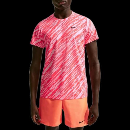 Nike Court Victory Tennis Tops Men's Pink Foam Crew Neck Moderate