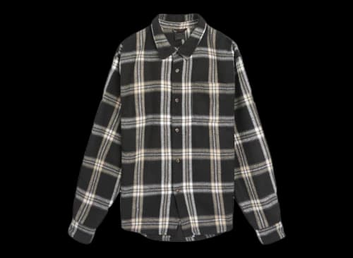 Nike Jordan Flight Check Flannel Shirt Black