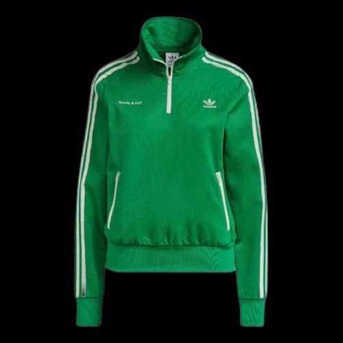 adidas x Sporty & Rich Half-Zip Track Jacket 'Green' (Women's)