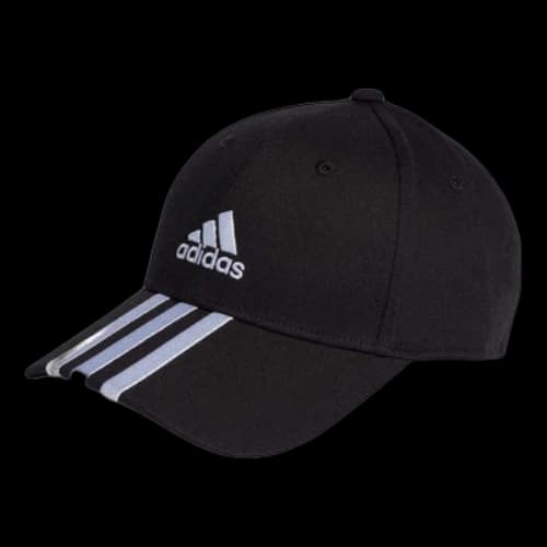 adidas 3-Stripes Cotton Twill Baseball Cap 'Black'