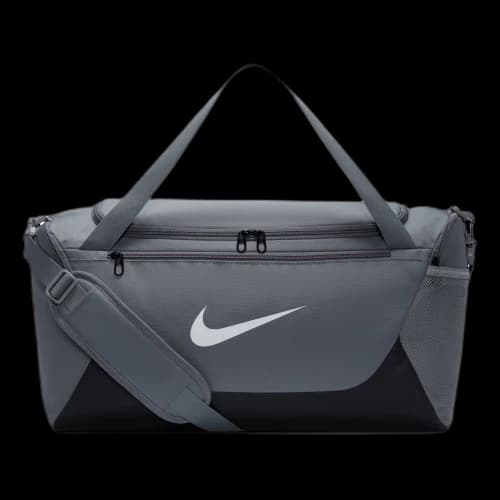 Nike Brasilia 40L Small Duffel Bag 'Smoke Grey Black White'