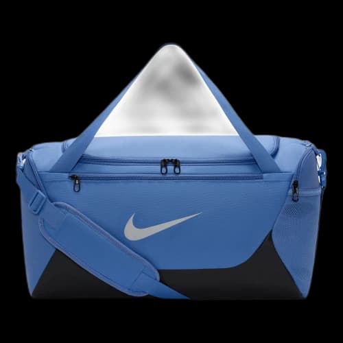Nike Brasilia 40L Small Duffel Bag 'Indigo Storm Black Reflect Silver'