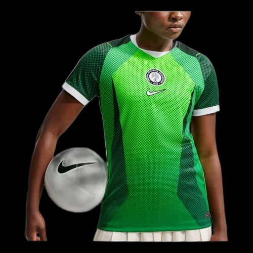 Nike Nigeria 2026 Stadium Home Dri-FIT Jersey 'Pine Green Electric Green White' (Women's)