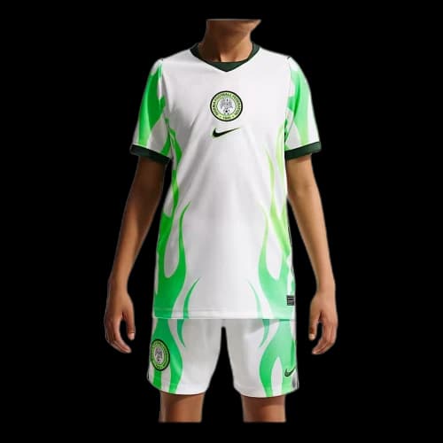 (GS) Nike Nigeria 2026 Stadium Away Dri-FIT Replica Jersey 'White Green Glow Black'