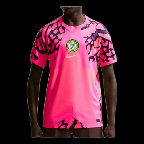 Nike Nigeria 2026 Stadium Goalkeeper Replica Jersey Asia Sizing 'Hyper Pink Black'