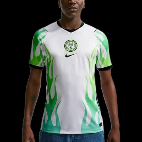 Nike Nigeria 2026 Stadium Away Replica Jersey Asia Sizing 'White Green Glow Black'