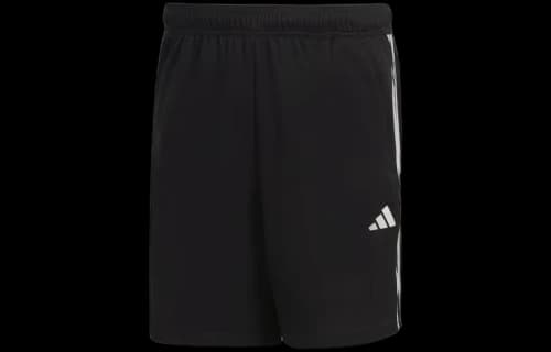 adidas TRAIN ESSENTIALS PIQU 3-STRIPES TRAINING SHORTS 'Black White'