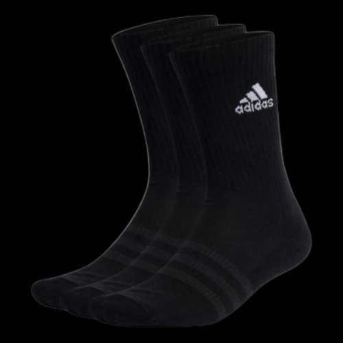 adidas Cushioned Crew Socks 3 Pairs 'Black'