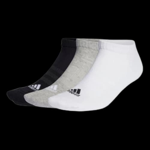adidas Men Sports-wear Low 3 Pairs Socks 'White Black Grey'